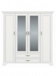 Шкаф Tiffany 4D2S с зеркалом вудлайн кремовый