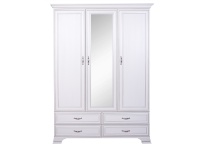 Шкаф Tiffany 3D4S с зеркалом вудлайн кремовый