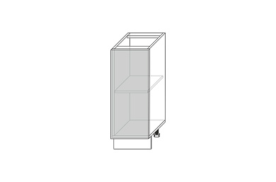 Tapio, шкаф-стол 1D/30-46 (серый / дуб снежный)