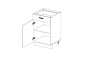Кухонный шкаф-стол Alesia 1D1S/50-F1 сосна винтаж