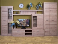 Набор для гостиной Oskar (дуб санремо / дуб бордо)