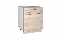 Кухонный шкаф-стол Alesia 2D1S/60-F1 сосна винтаж