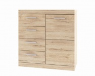 Тумба Oskar 1D4S (дуб санремо / дуб бордо)