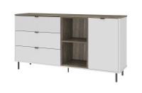 SIMPLE, Тумба 1D3S2N. Цвет БЕЛЫЙ / МОНТЕ / ДЖЕЛАТО