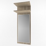 Зеркало Oskar 1N (дуб санремо / дуб бордо)