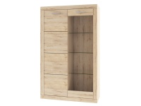 Шкаф Oskar комбинированный 1V1D (дуб санремо / дуб бордо) (распродажа) 