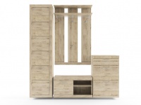 Набор для прихожей Oskar (дуб санремо / дуб бордо) №1