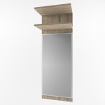 Зеркало Oskar 1NL (дуб санремо / дуб бордо)