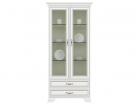  Шкаф с витриной Tiffany 2V2S вудлайн кремовый