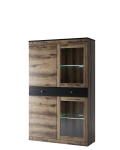 Шкаф с витриной Jagger 2V2D1S