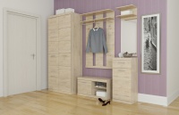 Набор для прихожей Oskar (дуб санремо / дуб бордо) №3