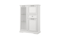 SEVILLA, Шкаф с витриной 1V2D1S. Цвет БЕЛЫЙ