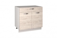 Кухонный шкаф-стол Alesia 2D1S/80-F1 сосна винтаж