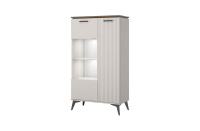 VINATI, Шкаф с витриной 1V1D P. Цвет ПЕРСИДСКИЙ ЖЕМЧУГ/ АМАРОК