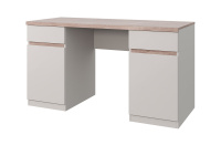 LIMA, Стол письменный 2D2S. Цвет ПЕРСИДСКИЙ ЖЕМЧУГ/ МАДУРА