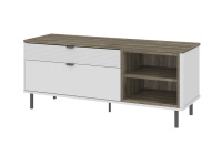 SIMPLE, Тумба RTV 2S2N. Цвет БЕЛЫЙ / МОНТЕ / ДЖЕЛАТО