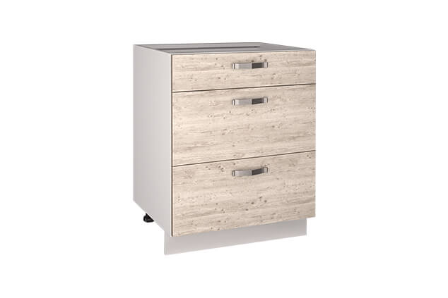 Кухонный шкаф-стол Alesia 3S/60-F1 сосна винтаж