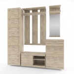 Набор для прихожей Oskar (дуб санремо / дуб бордо) №2