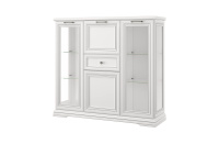 SEVILLA, Шкаф с витриной 2V2D1S. Цвет БЕЛЫЙ