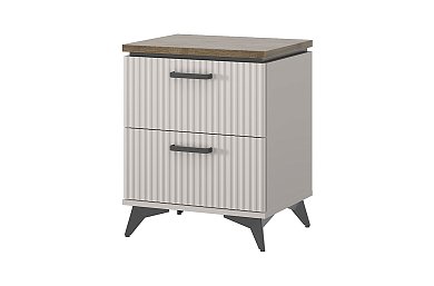 VINATI, Тумба прикроватная 2S. Цвет ПЕРСИДСКИЙ ЖЕМЧУГ/ АМАРОК