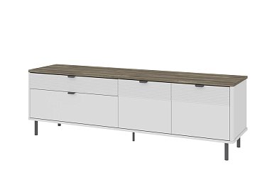 SIMPLE, Тумба RTV 2D2S. Цвет БЕЛЫЙ / МОНТЕ / ДЖЕЛАТО