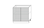 Tapio, шкаф-стол 2D/80-46 (серый / дуб снежный)