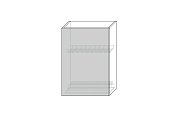 Luna, шкаф настенный для сушки посуды 1D/50-29-2 (белый / белый глянец)