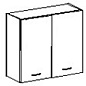 Кухонный шкаф настенный Alesia 2D/80-F1 дуб анкона