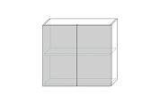 Tapio, шкаф настенный 2D/80-29 (серый / дуб снежный)