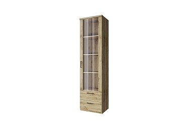 DOORSET, Шкаф с витриной 1V2S. Цвет ДУБ НАВАРРА