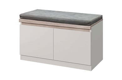 LIMA, Тумба для обуви 2D М. Цвет ПЕРСИДСКИЙ ЖЕМЧУГ/ МАДУРА