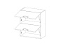 Кухонный шкаф настенный Alesia 2DG/60-F1 сосна винтаж
