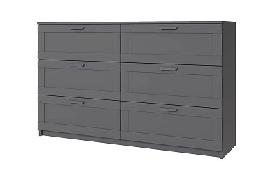 Скаген, Комод 6S. Цвет ГРАФИТ